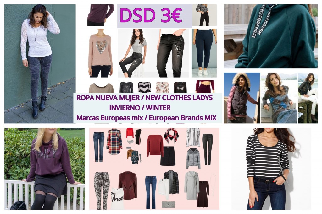 Ropa mujer lote 2000 prendas Marcas Europea Mayorista