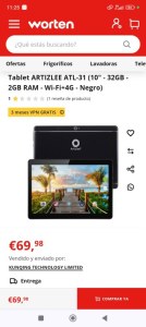 Stock Tablets clase C