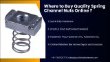 Spring Nuts Supplier India | Fast Delivery by Quick Ship Fasteners