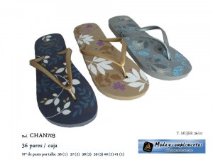 Chanclas ramas mujer 1.85€ par