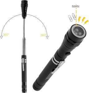 Lote Linternas Telescópicas LED con Imán – Stock Nuevo Procedente Amazon – 20 Uds