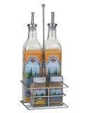 Euro Lady El-9099 especias y una botella de aceite y vinagre