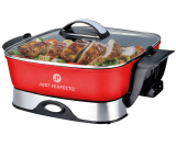 Just Perfecto JL-01: Sartén Eléctrica Roja 1650W XXL - 5.5L