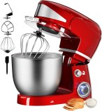 Royalty Line RL-PKM1600: Batidora de pie de acero inoxidable de 6 velocidades y 1600 W...