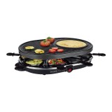 Royalty Line Grill Eléctrico 2 en 1 con Raclette de 8 piezas