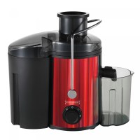 Royalty Line RL-PJ19001RD: Extractor de zumos de acero inoxidable de 15L - 700W - Rojo