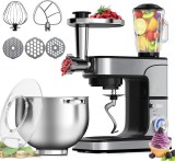 Royalty Line RL-PKM2800BG: pProcesador de alimentos, licuadora y batidora de pie 3 en...