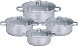 Royalty Line RL-SP7; Conjunto de ollas con tapa, 8pcs