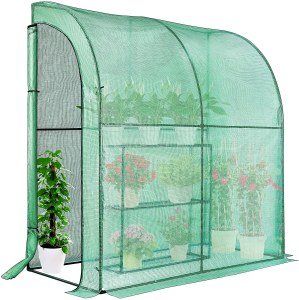 Invernadero con ventanas Herzberg Lean on Walk-In