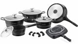 Royalty Line RL-ES1015M: Juego de utensilios de cocina de 15 piezas con revestimiento...