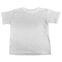 Camiseta de niño blanca algodón 100% 145g