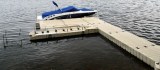 Custom Modular Floating Surfboat Boat Dock Marine System at Sea